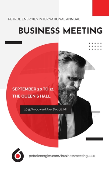 Free Business Event Poster Template to Edit Online
