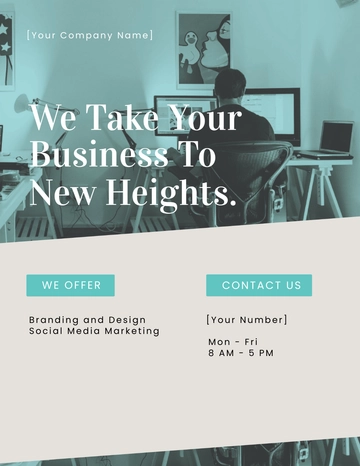 Free Creative Marketing Flyer Template to Edit Online