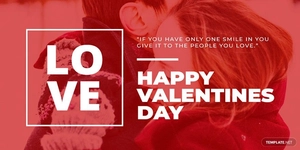 valentines day twitter post Template