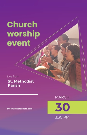 Free Church Event Poster Template to Edit Online