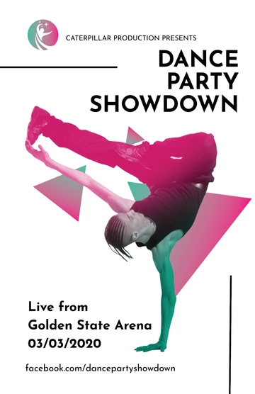 Free Dance Party Poster Template to Edit Online