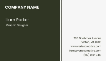 Free Minimal Business Card Template to Edit Online