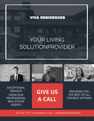 Real Estate Agent Flyer Template - Edit Online & Download