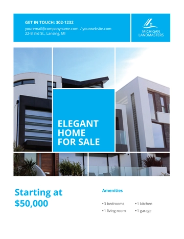 Free Simple Real Estate Flyer Template to Edit Online