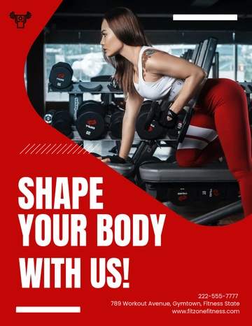 Gym Flyer Design Template - Edit Online & Download