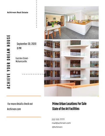 Free Minimal Real Estate Flyer Template to Edit Online