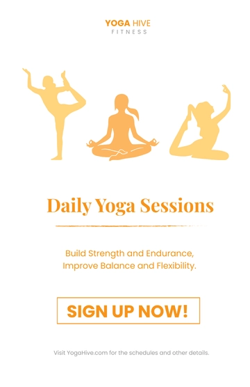 Free Fitness Advertising Poster Template to Edit Online