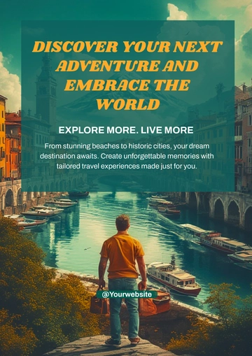 Free Travel Advertising Poster Template to Edit Online