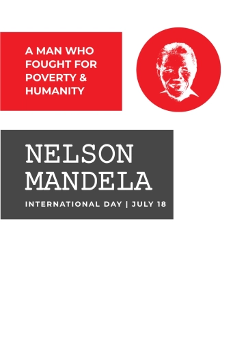 Free Nelson Mandela Day Card Template to Edit Online