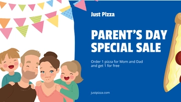 Free Parent's Day Facebook Event cover Template to Edit Online