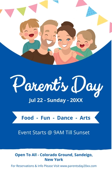 Free Parent's Day Poster Template to Edit Online
