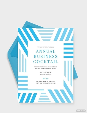 Business Cocktail Party Invitation Template
