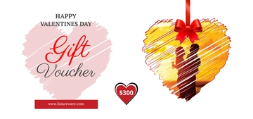 Free Valentine's Day Gift Coupon Template to Edit Online