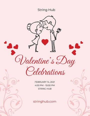 Free Valentine's Day Flyer Template to Edit Online
