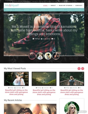 Me & Myself Personal Blog Website Template Me & Myself Personal Blog Website Template