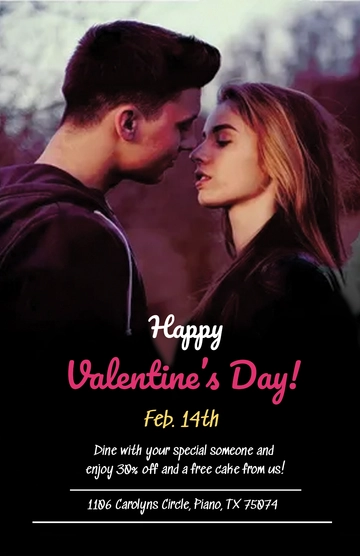 Free Printable Valentine's Day Poster Template to Edit Online