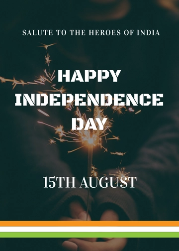 Free 15th August Independence Day Template to Edit Online