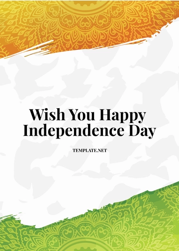 Free Happy Independence Day Template to Edit Online
