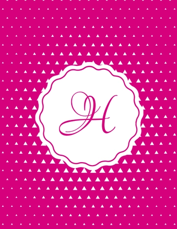 Free Colorful Monogram Binder Cover Template to Edit Online