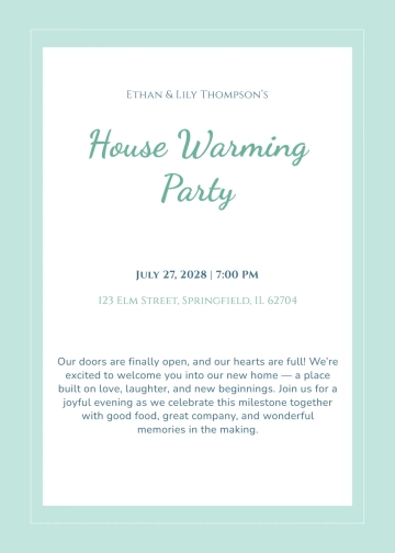 Free Welcoming Housewarming Invitation Card Template to Edit Online