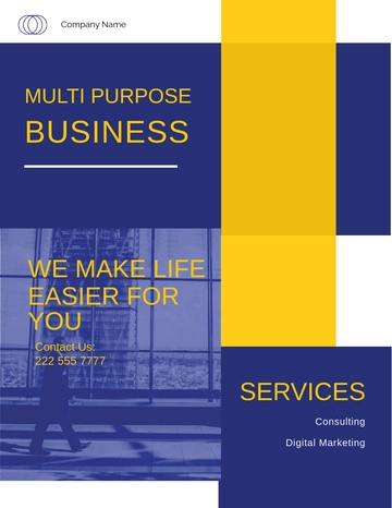 Free Multi Purpose Business Flyer Template to Edit Online