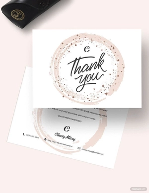 Fashion Thank You Card Template