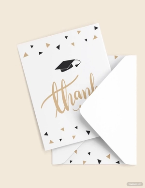 Graduation Party Thank You Card Template