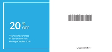 Free Blank Advertising Coupon Template to Edit Online