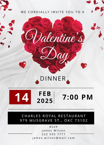 Free Valentines Day Invitation Template to Edit Online