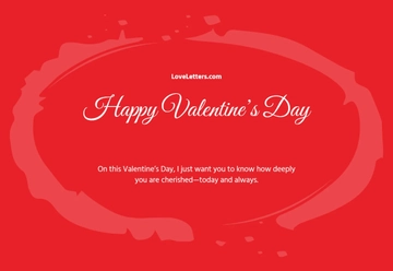 Free Special Valentine's Greeting card Template to Edit Online