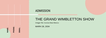 Free Admission Ticket Template to Edit Online