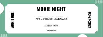 Free Raffle Movie Ticket Template to Edit Online
