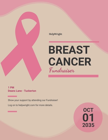 Free Breast Cancer Flyer Template to Edit Online