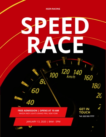Free Racing Flyer Template to Edit Online