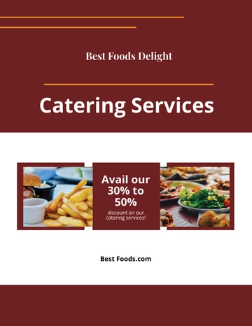 Catering Flyer Template - Edit Online & Download