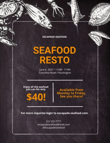 Free Chalkboard Flyer Template to Edit Online