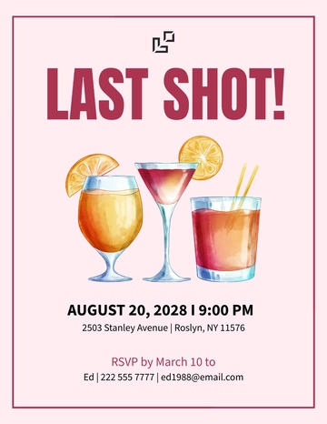 Free Aesthetic Cocktail Party Flyer Templates to Edit Online