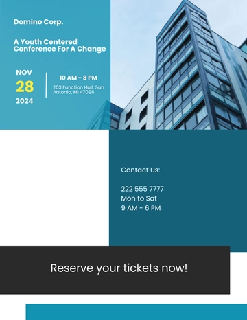 Free Conference Flyer Template to Edit Online