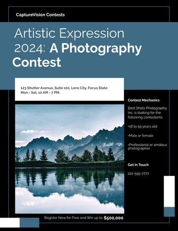 Free Contest Flyer Template to Edit Online