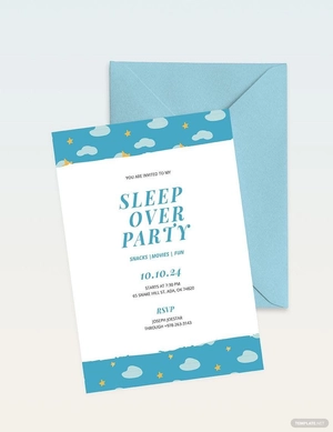 Sleepover Invitation Template
