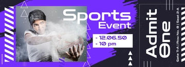 Free Sporting Event Ticket Template to Edit Online