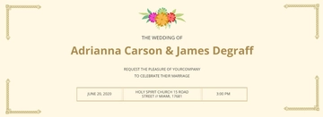 Free Wedding Invitation Ticket Template to Edit Online