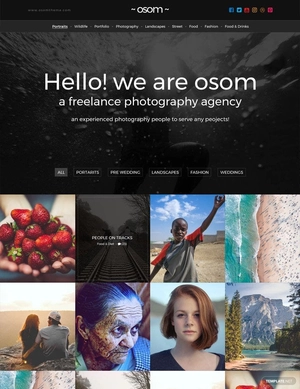Freelance Photographer PSD Website Template