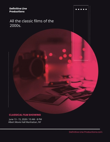 Free Movie Flyer Template to Edit Online