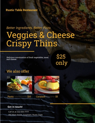 Free Pizza Flyer Template to Edit Online
