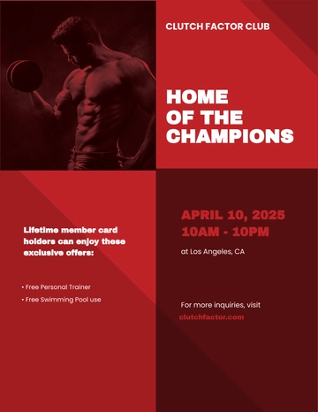 Free Gym Flyer Template to Edit Online