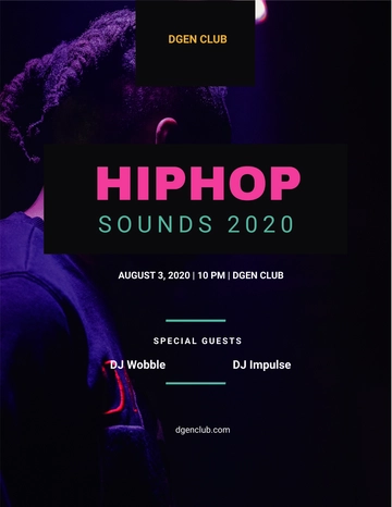 Free Hip-hop Flyer Template to Edit Online