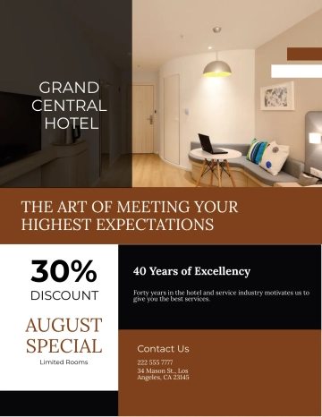 Free Hotel Promotional Flyer Template to Edit Online Free Hotel Promotional Flyer Template to Edit Online
