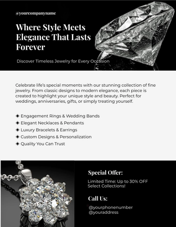 Free Jewelry Flyer Template to Edit Online