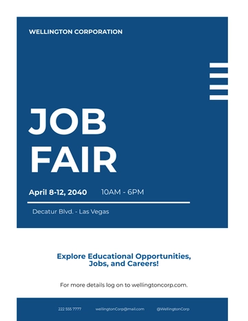 Free Job Fair Flyer Template to Edit Online